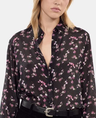 The Kooples FEMME BLACK chemise imprimé fleuri