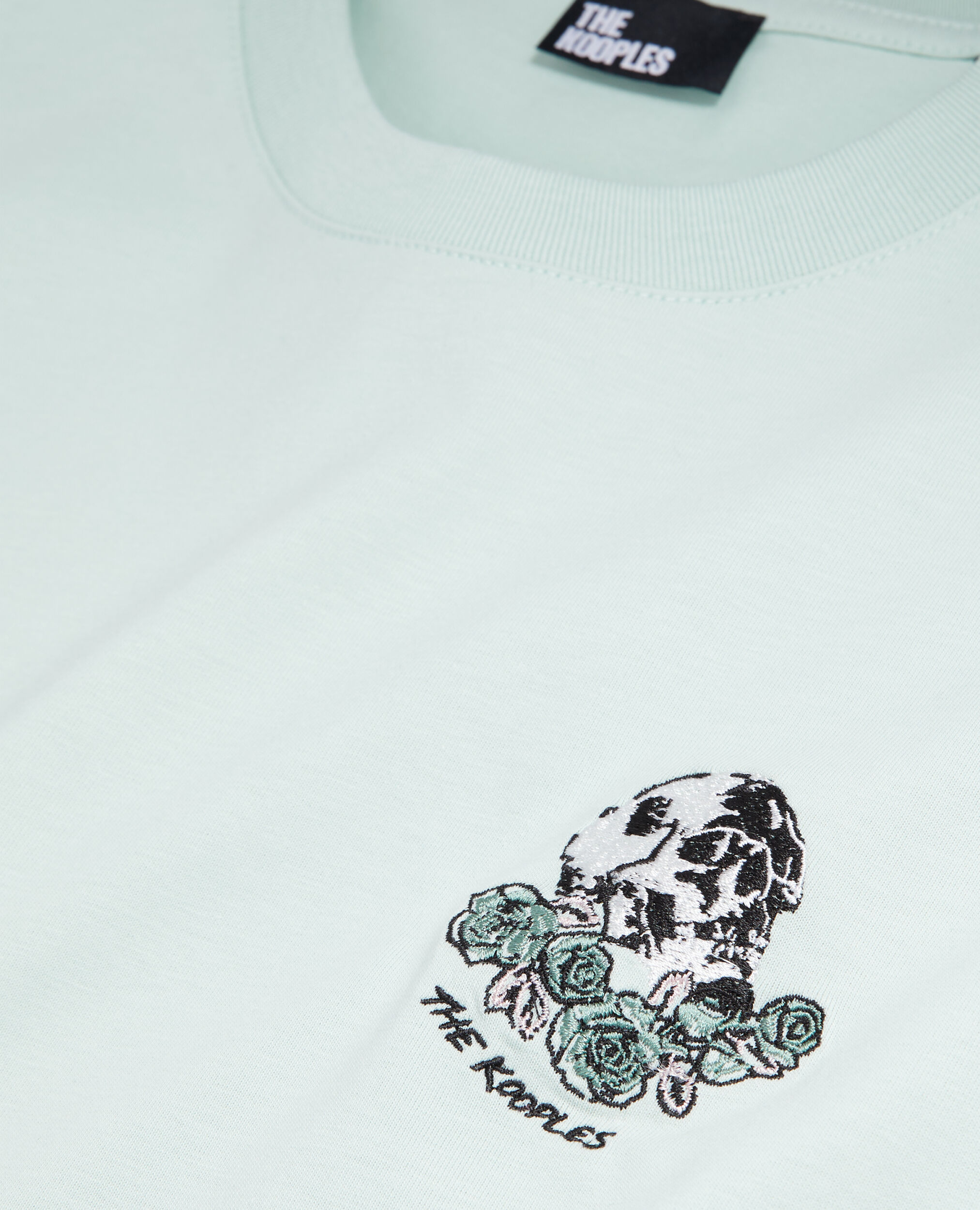 T-shirt Homme vert avec broderie Vintage skull, OCEAN, hi-res image number null