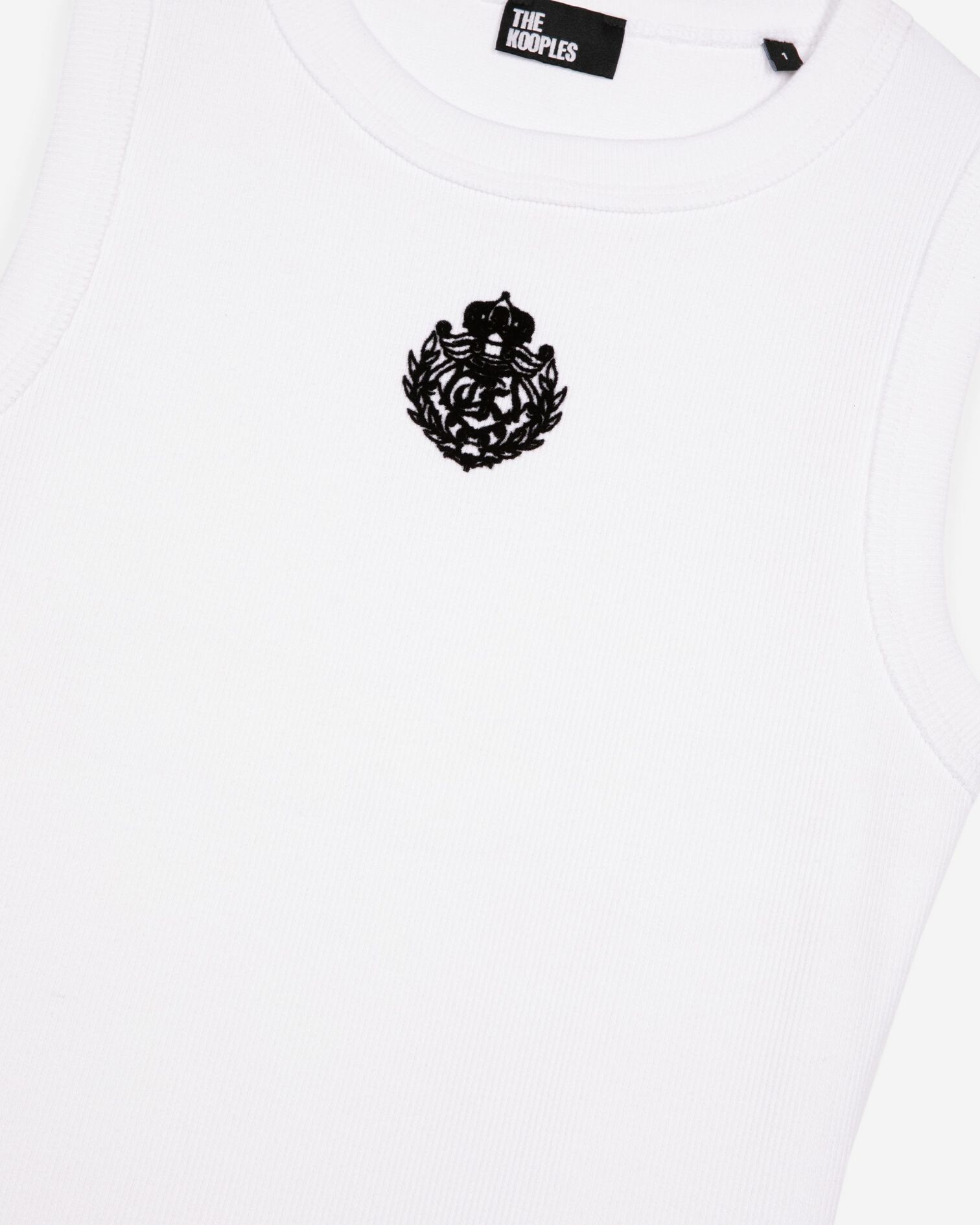 Short dress with white logo, WHITE, hi-res image number null