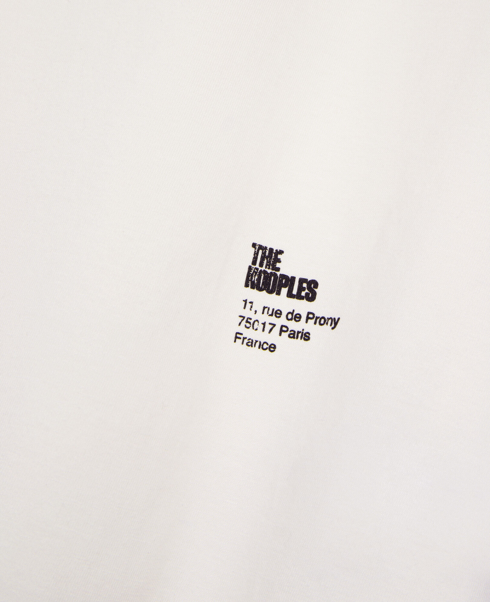 The Kooples MUJER ECRU camiseta serigrafía blanco crudo