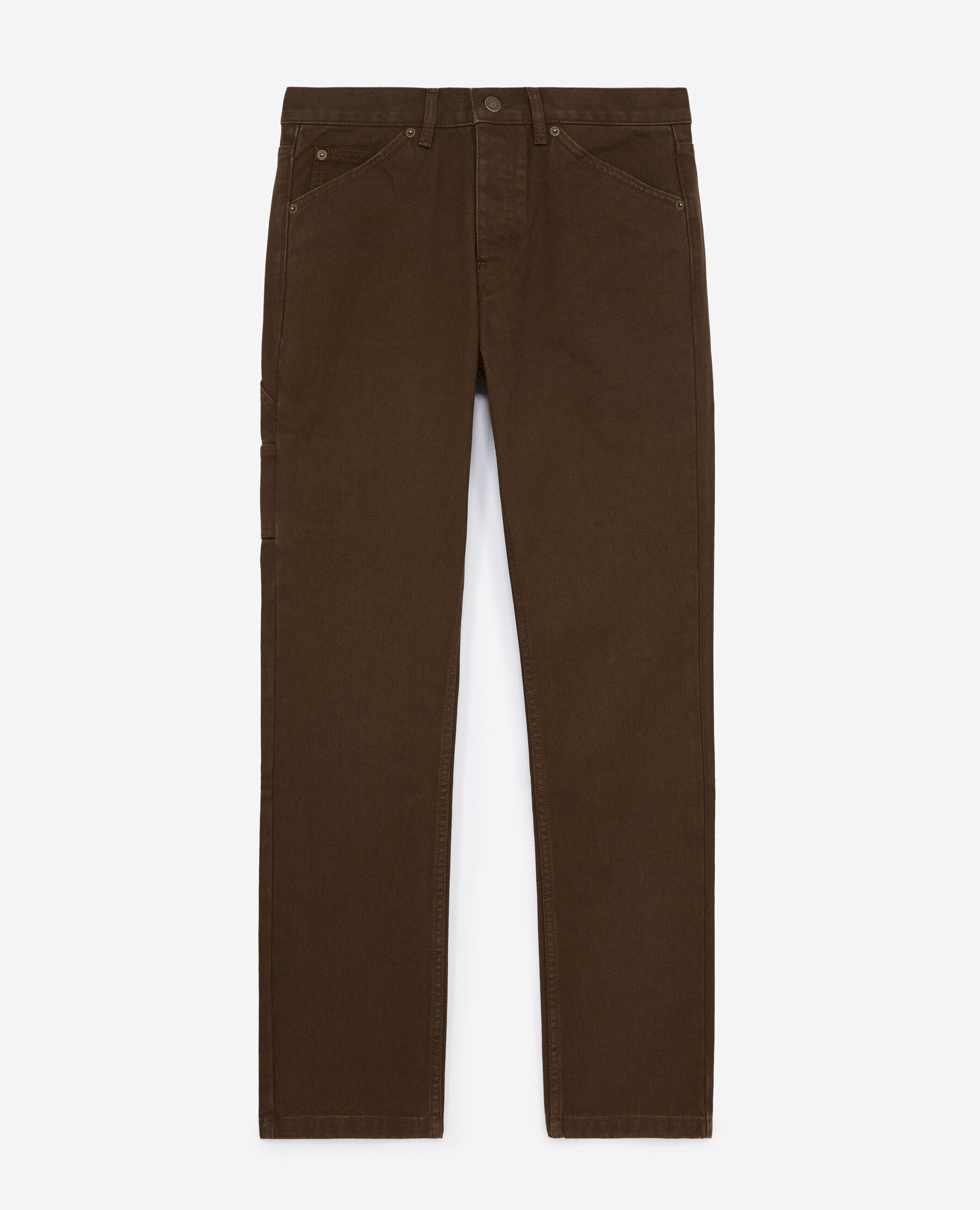 Straight brown workwear jeans The Kooples