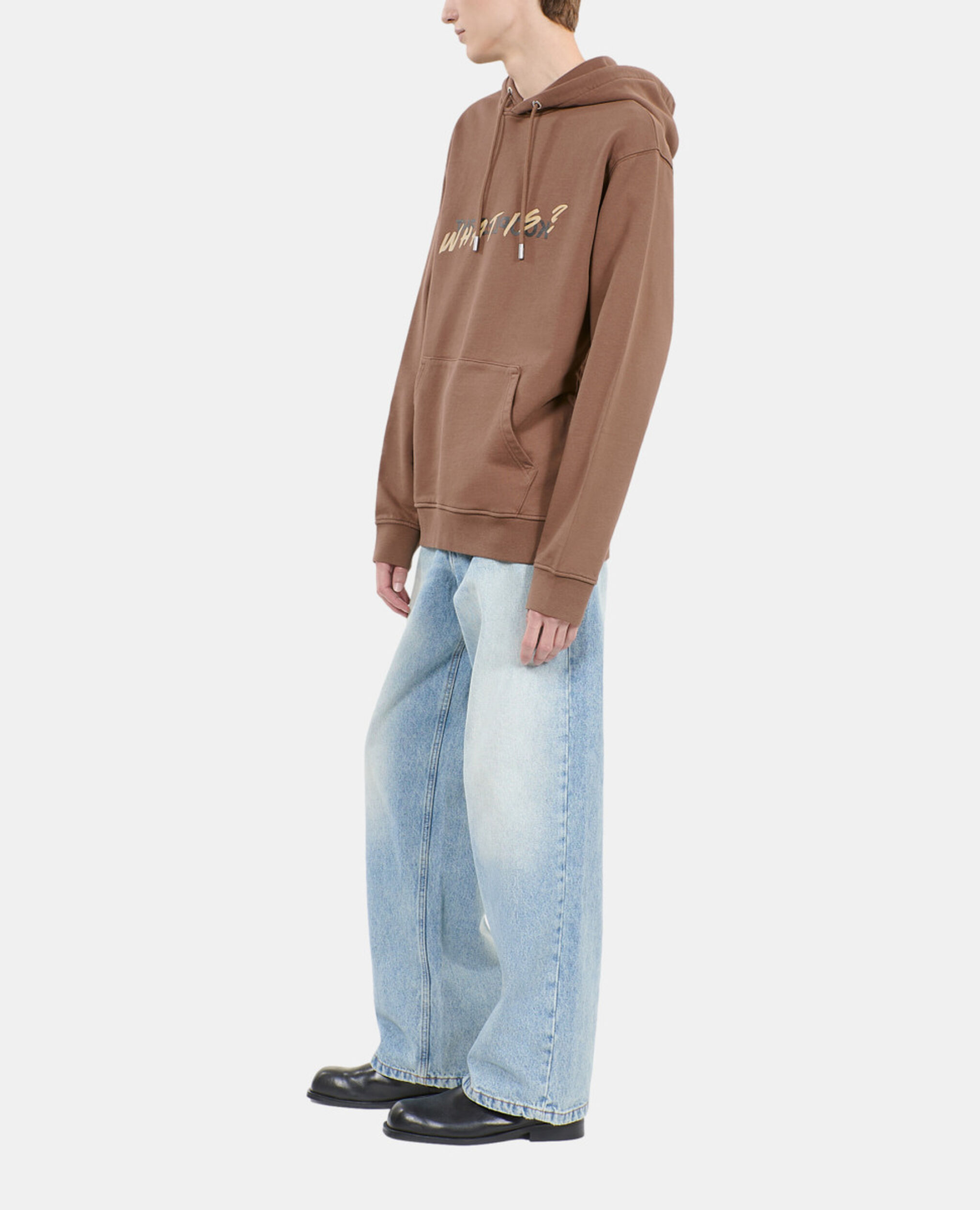 Brown What is hoodie, BROWN, hi-res image number null