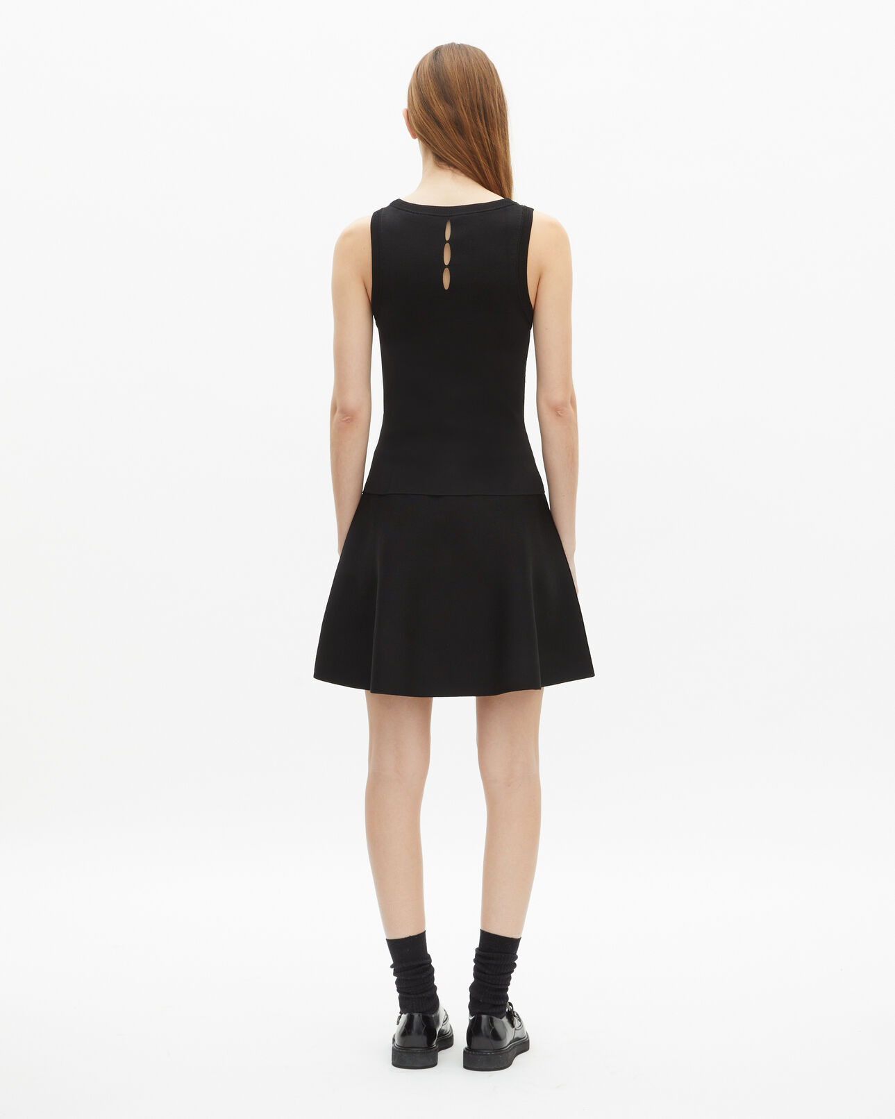 The Kooples FEMME BLACK top en maille noir