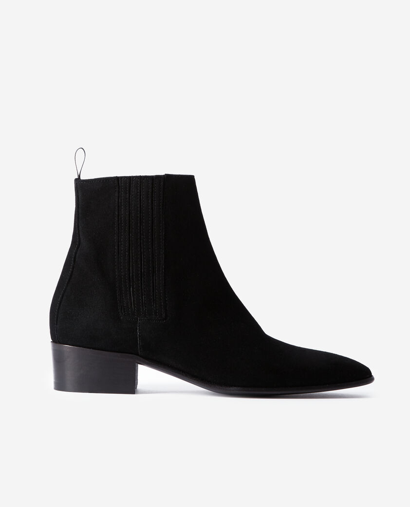 The Kooples FEMME BLACK boots en cuir noires