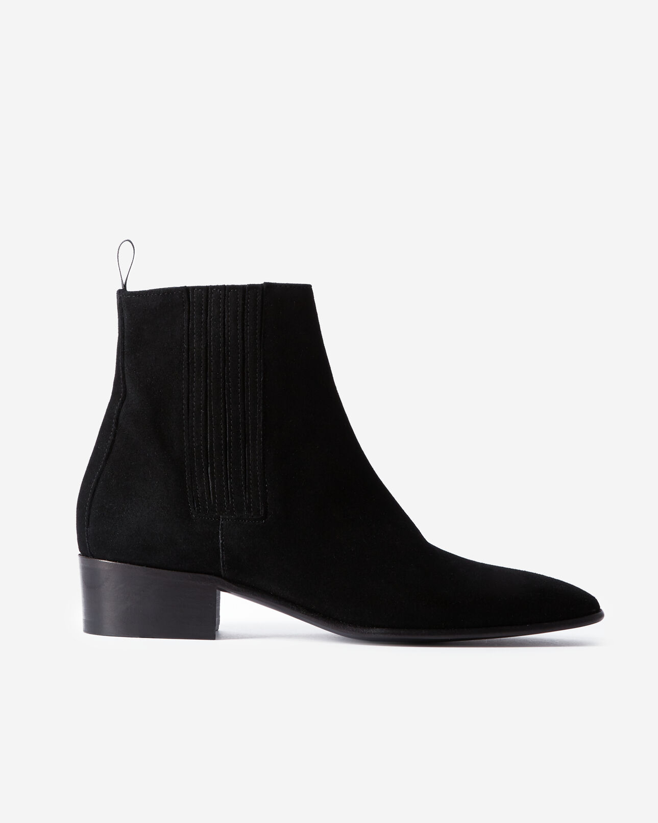 The Kooples FEMME BLACK boots en cuir noires