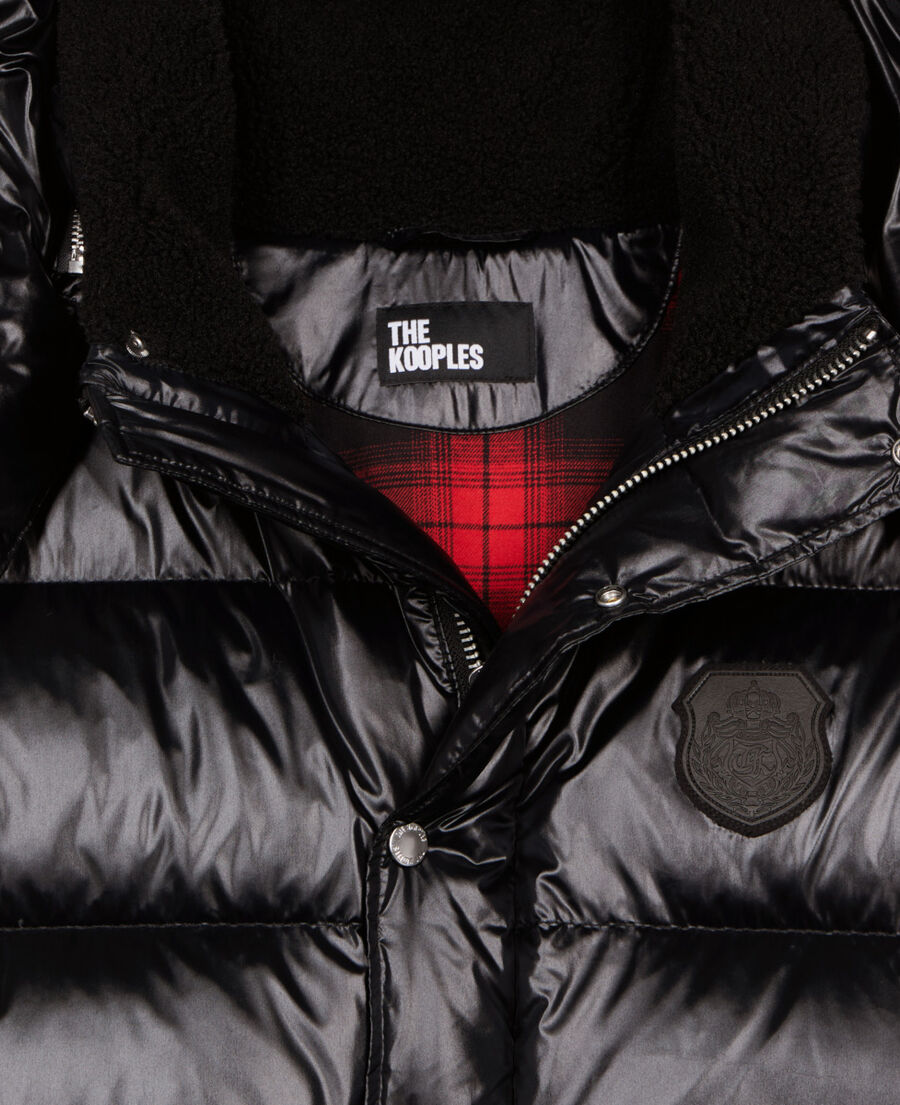 The Kooples MEN BLACK black blazon down jacket