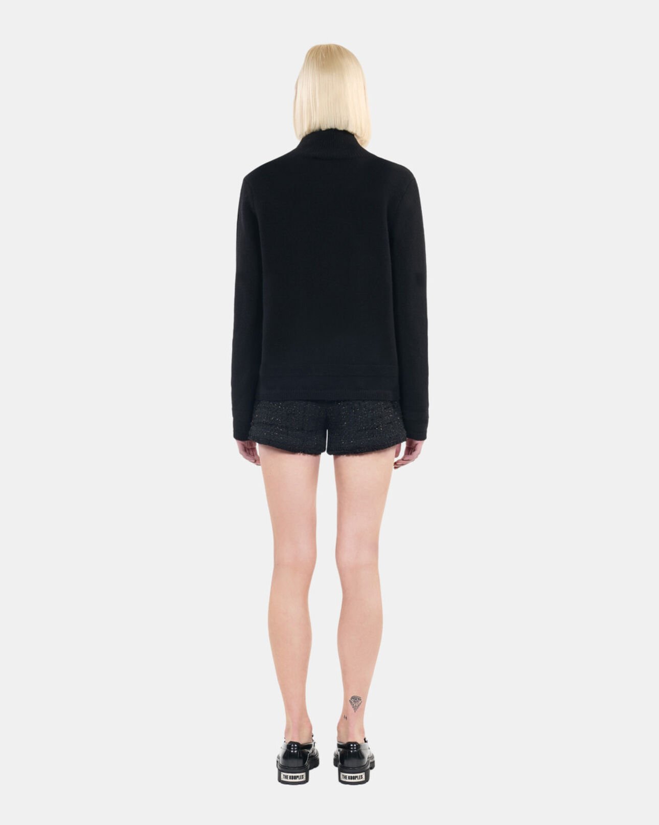 The Kooples FEMME BLACK pull en laine noir