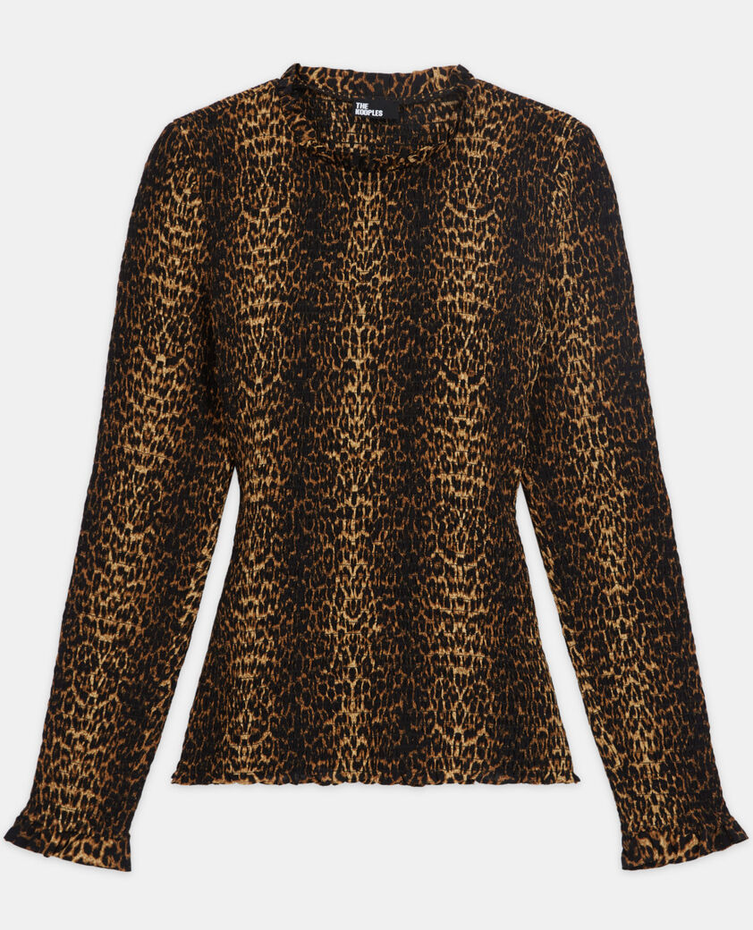 The Kooples FEMME LEOPARD top léopard
