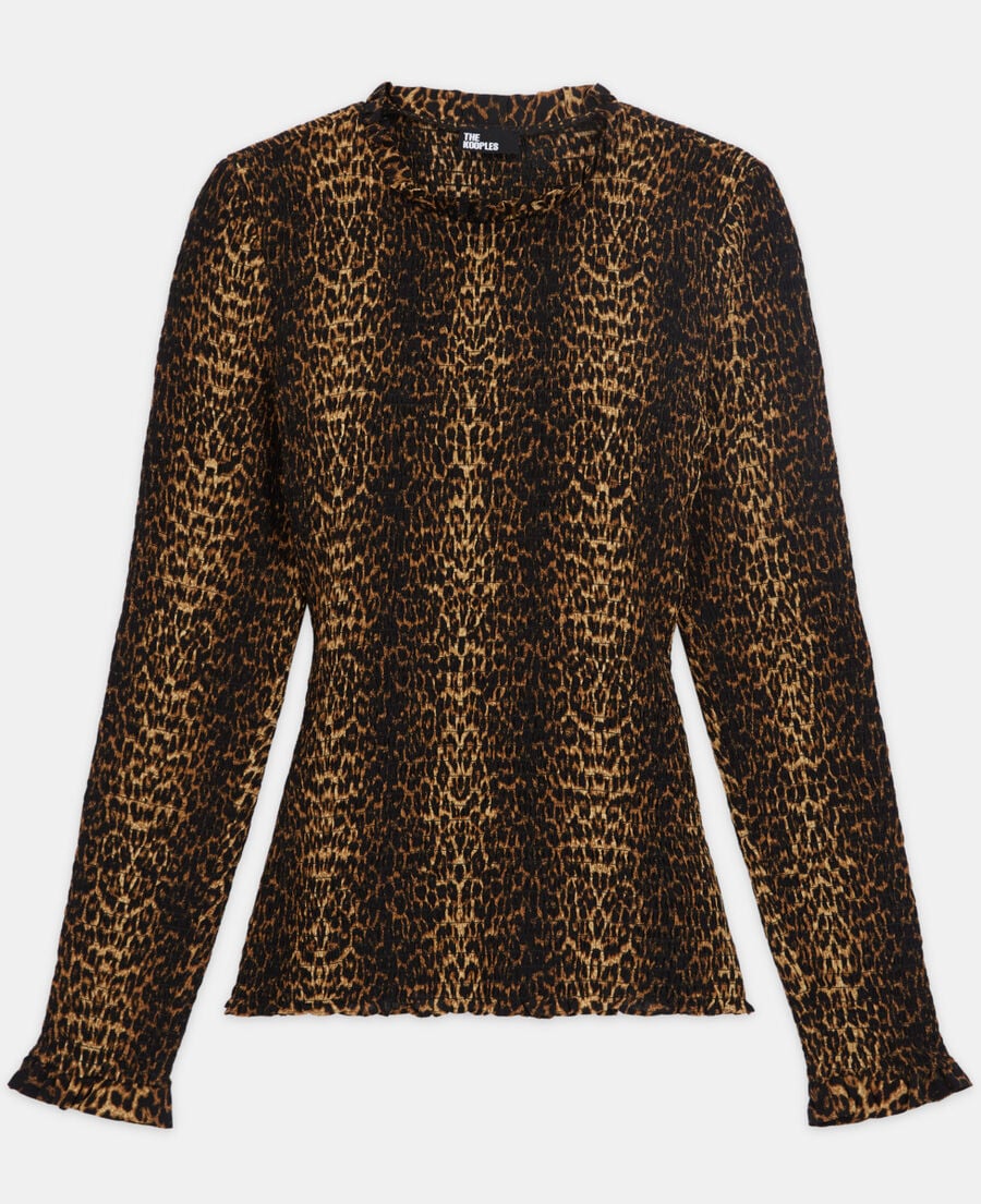 The Kooples FEMME LEOPARD top léopard