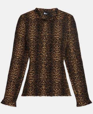 The Kooples FEMME LEOPARD top léopard