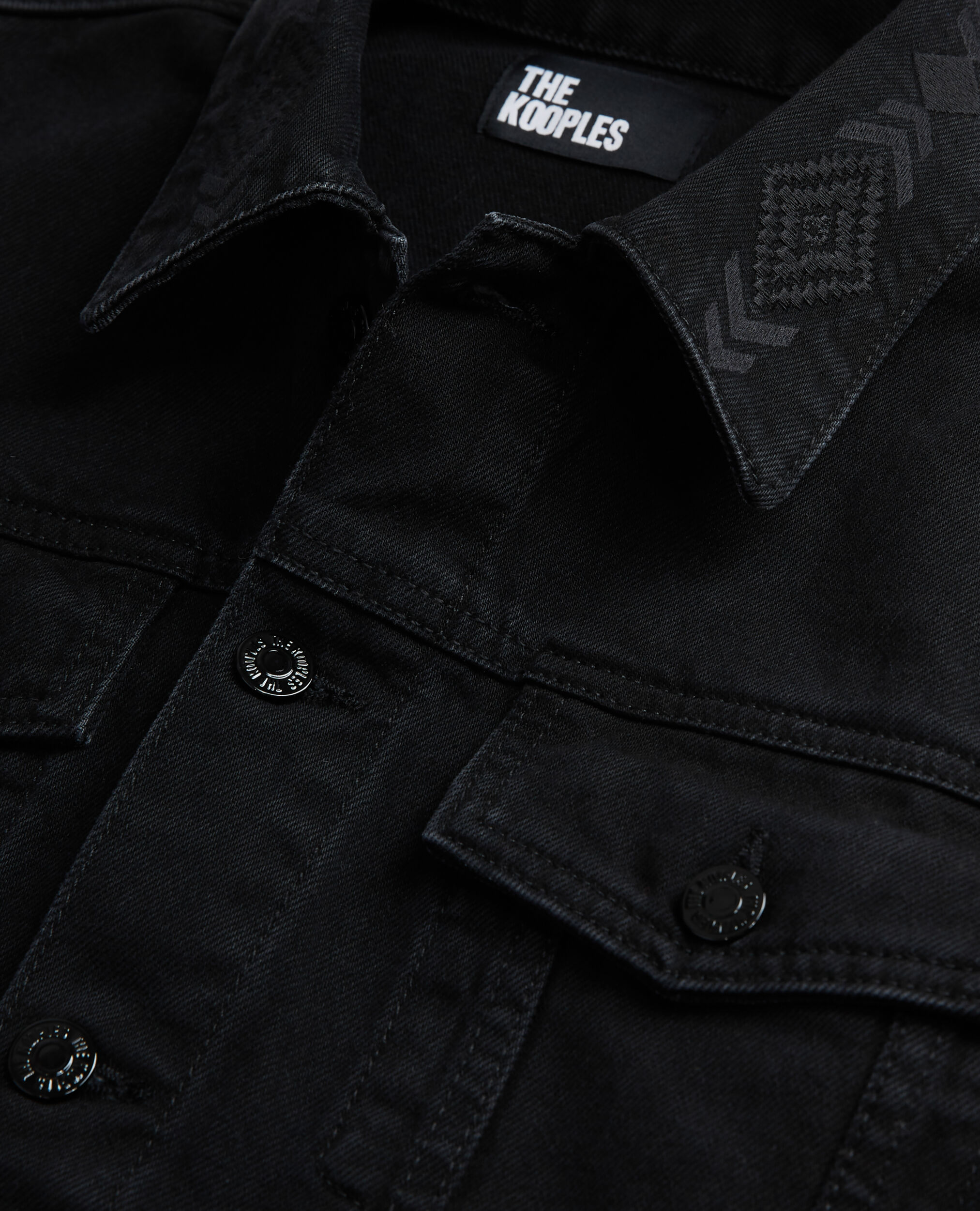 Black denim jacket, BLACK WASHED, hi-res image number null