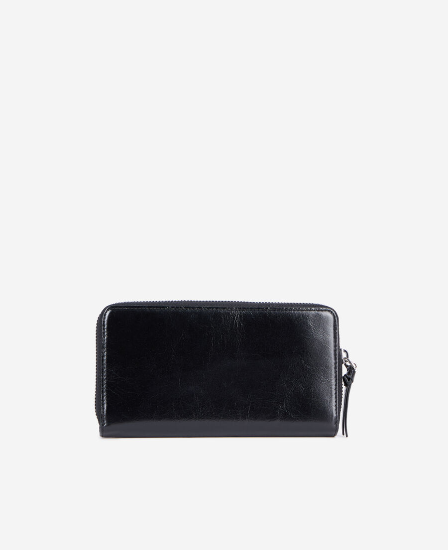 The Kooples WOMEN BLACK amelia black leather wallet