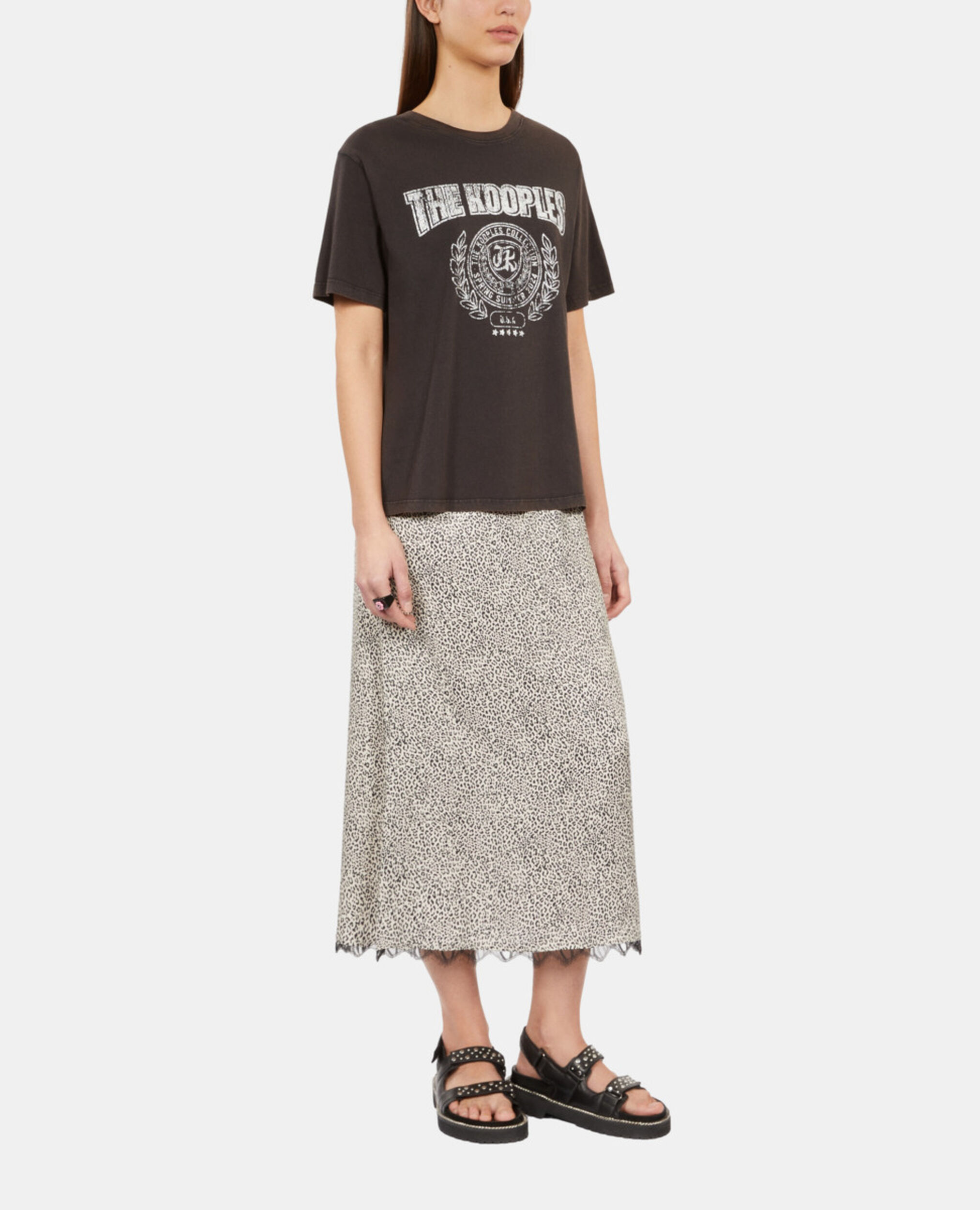 Carbon grey T-shirt with Blazon serigraphy, CARBONE, hi-res image number null