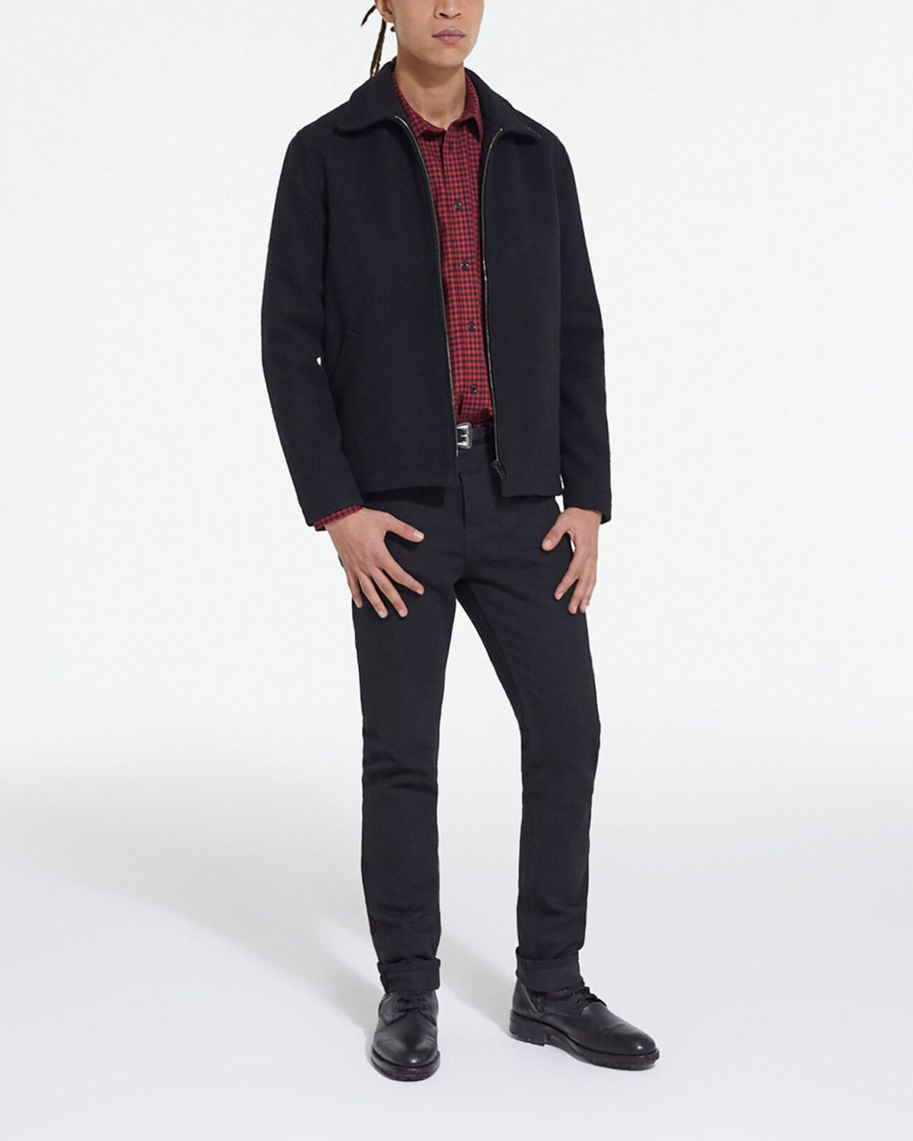The Kooples MEN BLACK black wool jacket