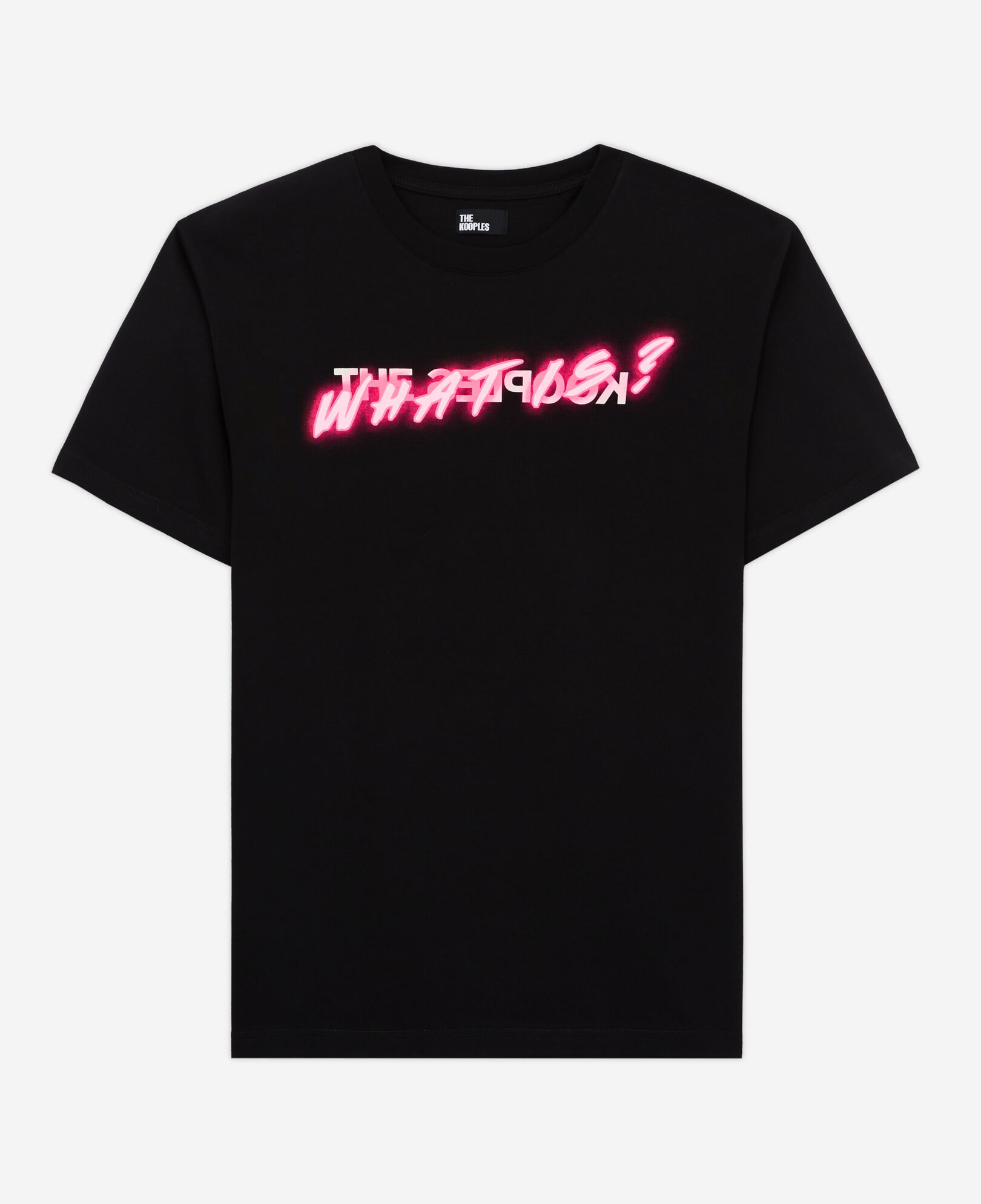 The Kooples MEN BLACK men's what is black t-shirt