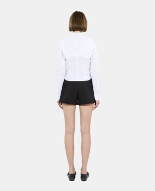 The Kooples F WHITE white shirt with corset style stitching
