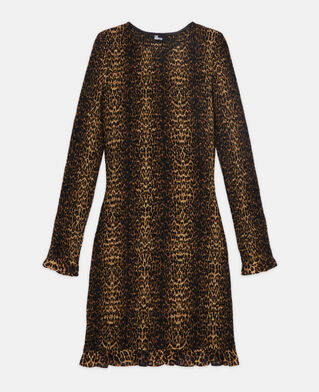 The Kooples FEMME LEOPARD robe courte l&eacute;opard