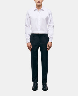 The Kooples H BLACK WHITE striped suit pants