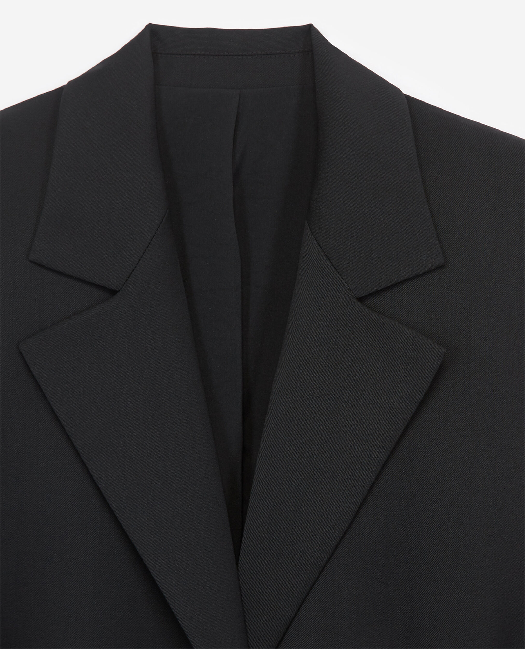 Cropped formal black jacket, BLACK, hi-res image number null