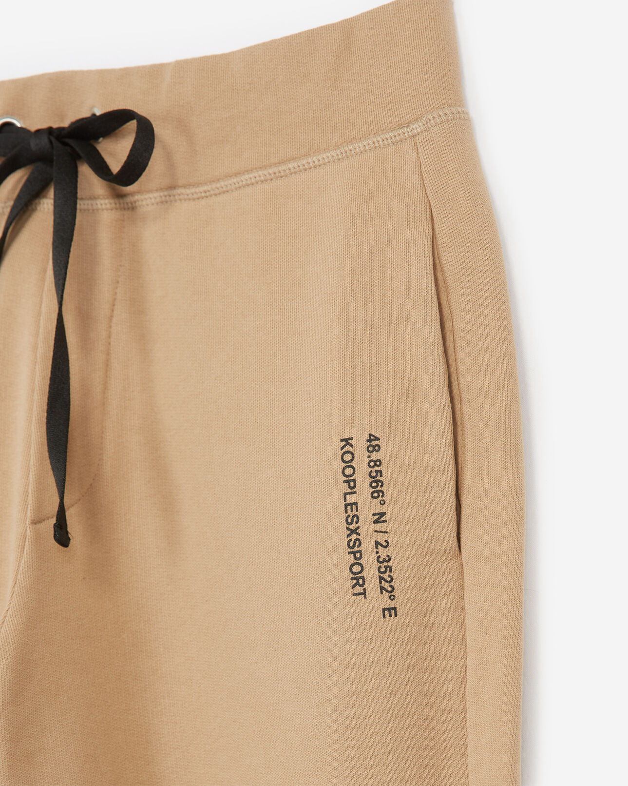 The Kooples FEMME BEIGE jogging beige décontracté coton