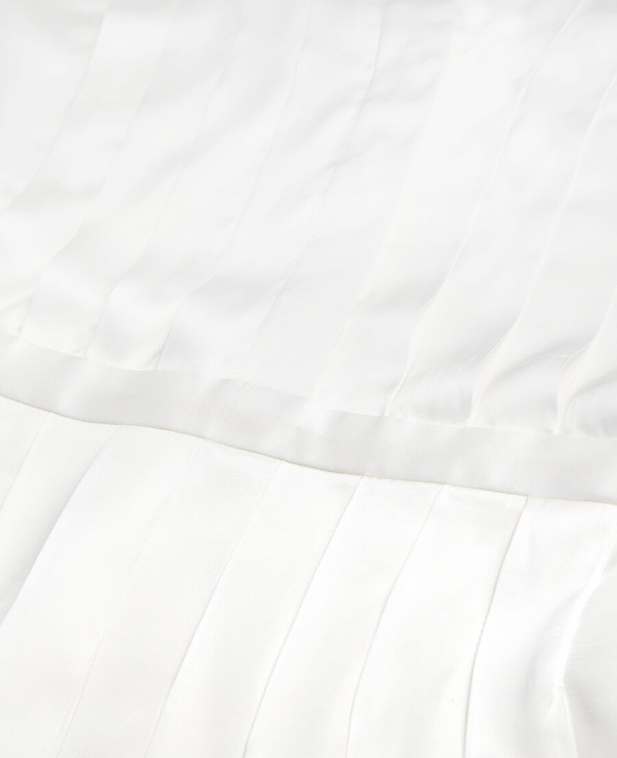 The Kooples F ECRU ecru top with pleating
