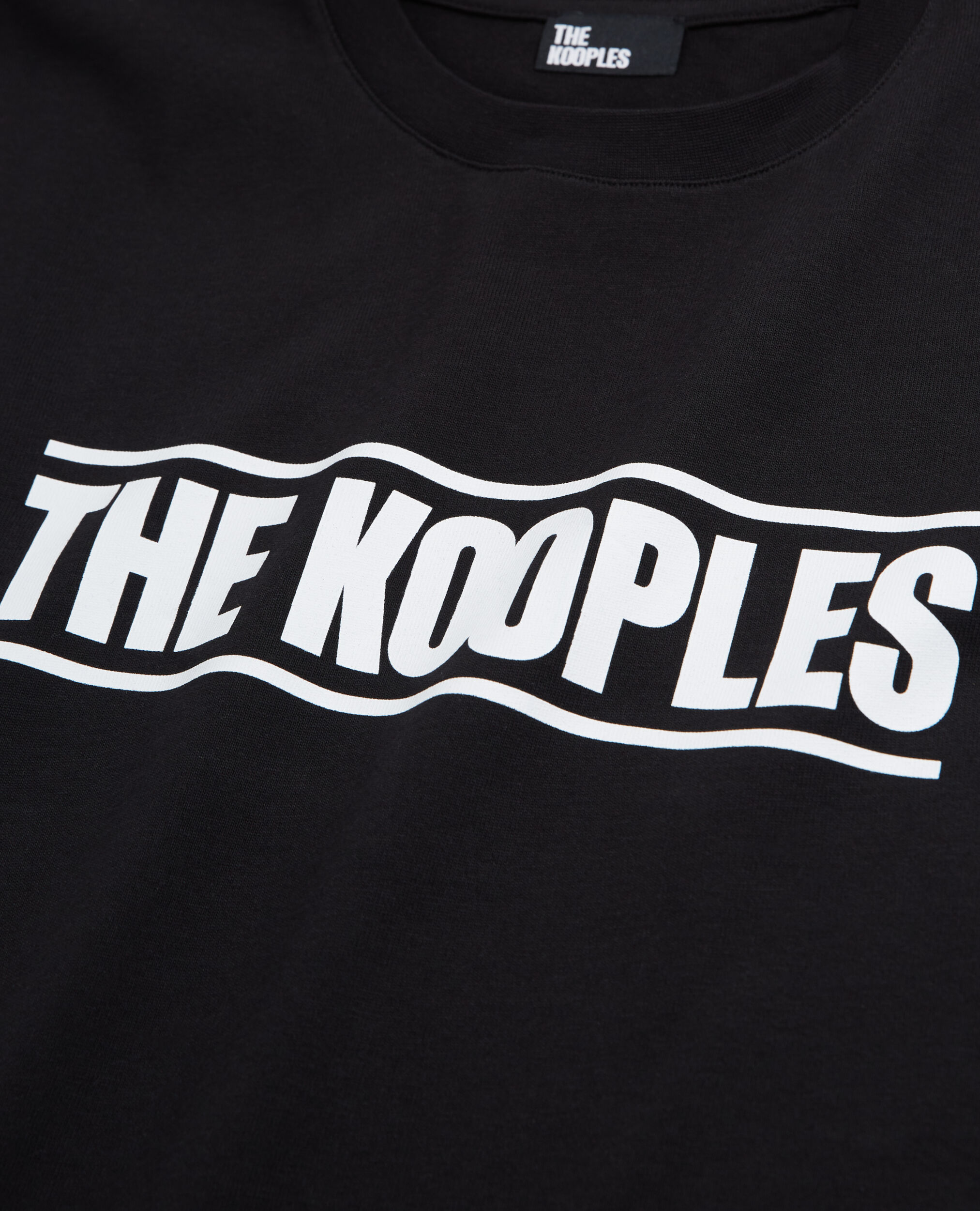 Schwarzes T-Shirt Damen mit The Kooples Logo, BLACK, hi-res image number null