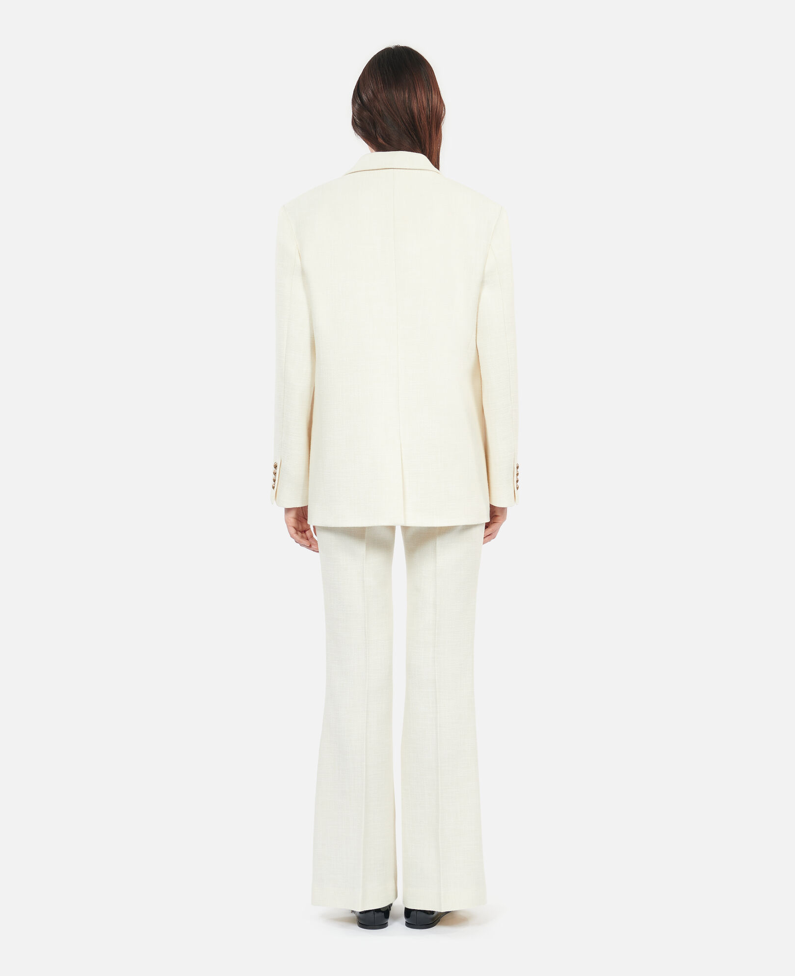 The Kooples FEMME ECRU veste tailleur en laine écrue