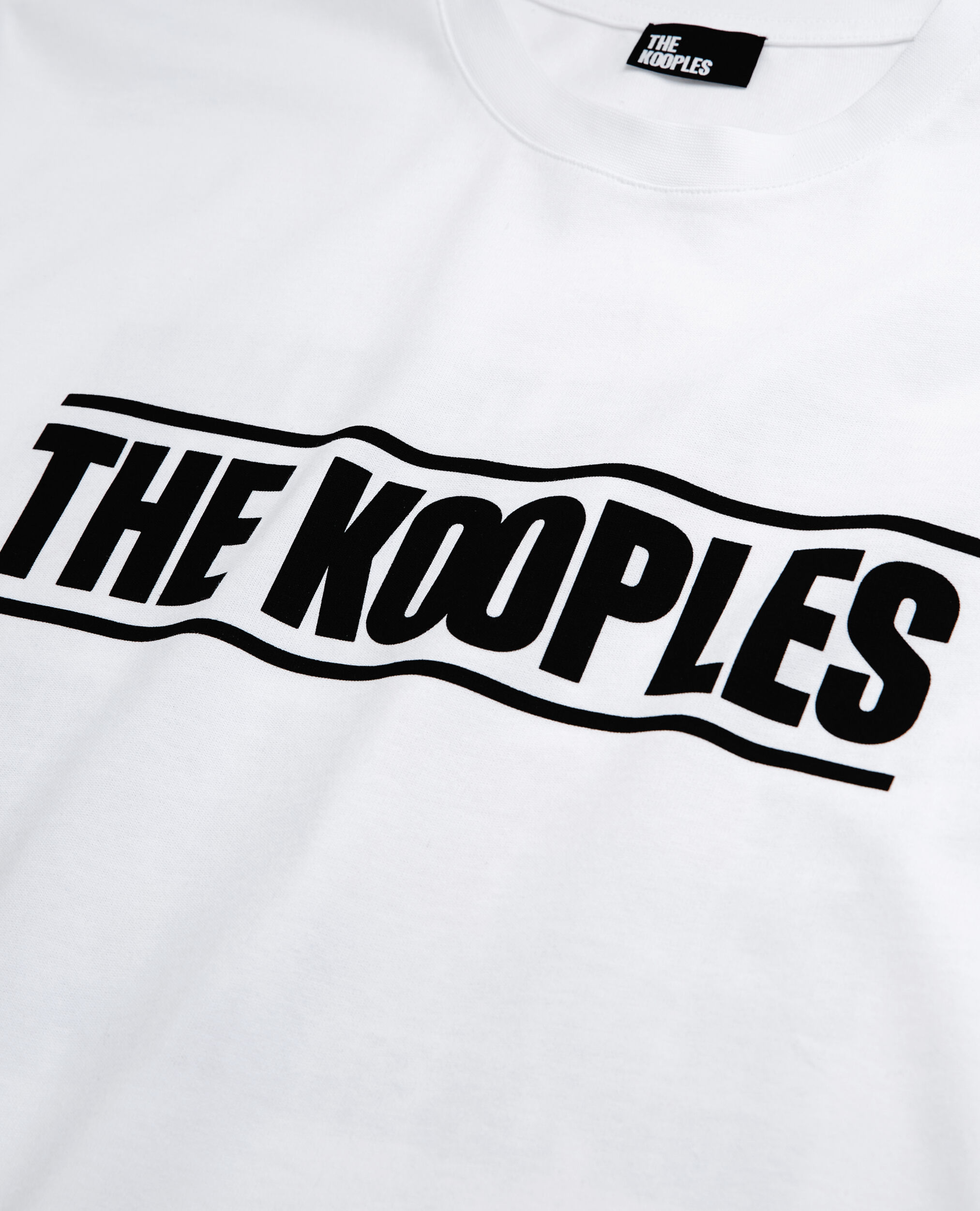 Camiseta logotipo The Kooples blanca para hombre, WHITE, hi-res image number null