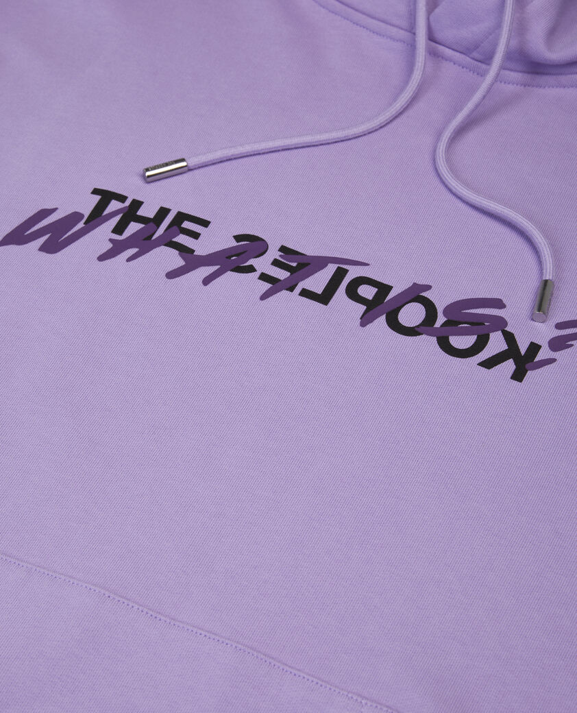 The Kooples FEMME LIGHT PURPLE sweatshirt à capuche what is mauve