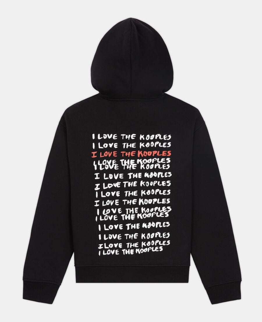 The Kooples FEMME BLACK sweat i love kooples noir