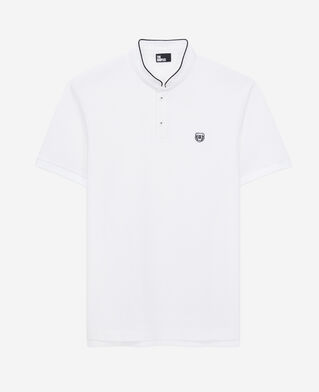 The Kooples HERREN WHITE weißes poloshirt aus baumwolle