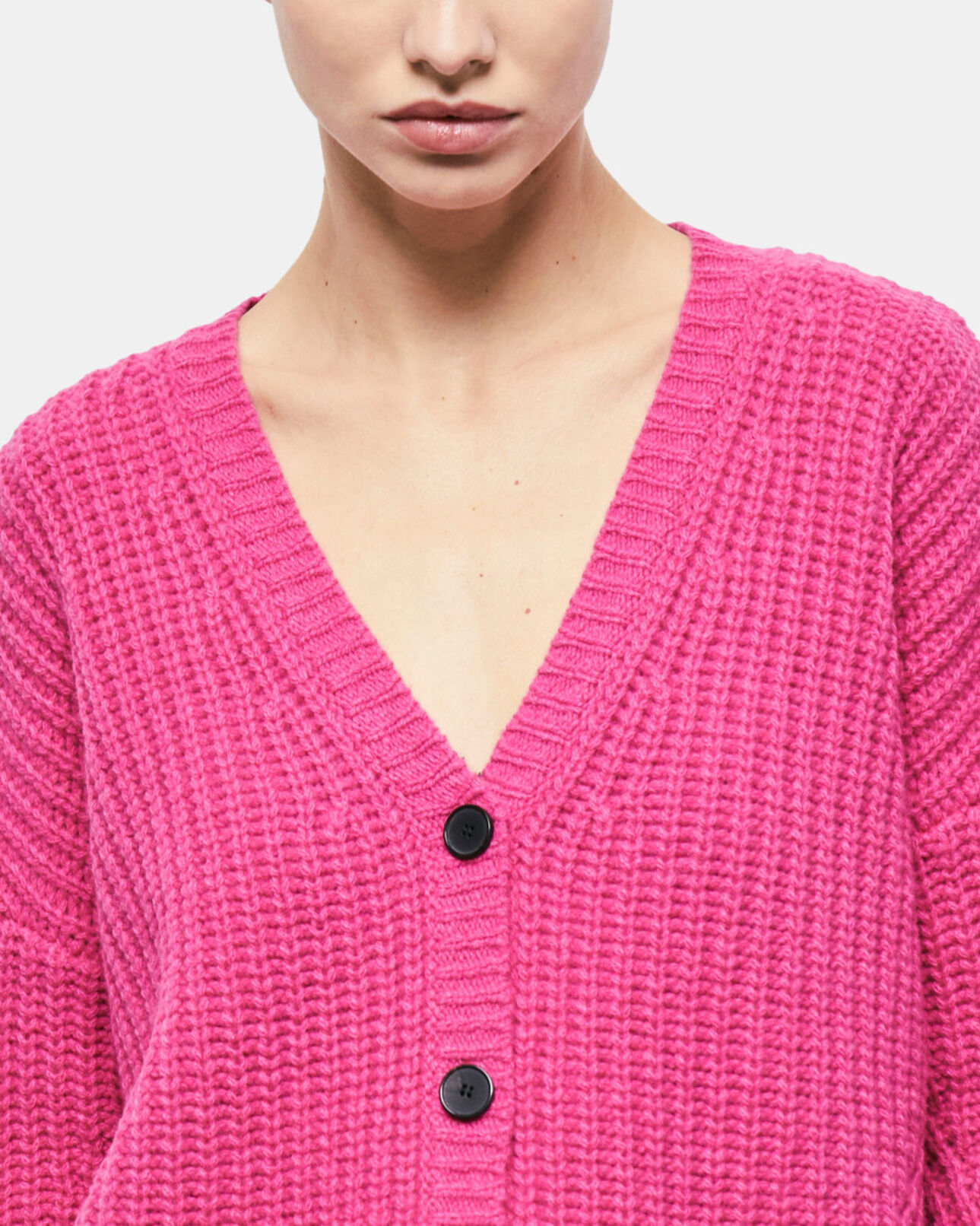 The Kooples FEMME PINK cardigan rose