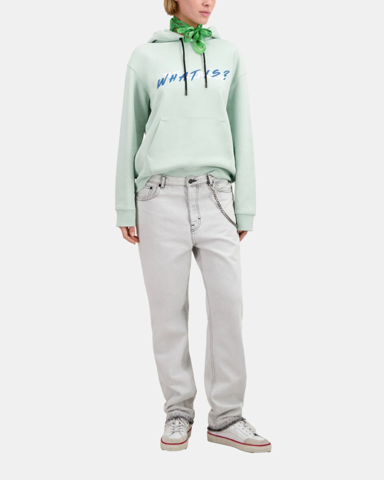 The Kooples FEMME OCEAN sweatshirt femme à capuche what is vert clair