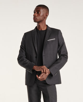The Kooples HOMME DARK GREY veste de costume grise