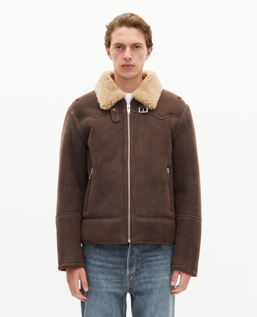 The Kooples MEN BROWN brown woolly skin