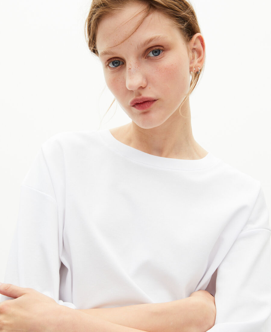 The Kooples HERREN WHITE t-shirt gemischt weit uni wei&szlig;