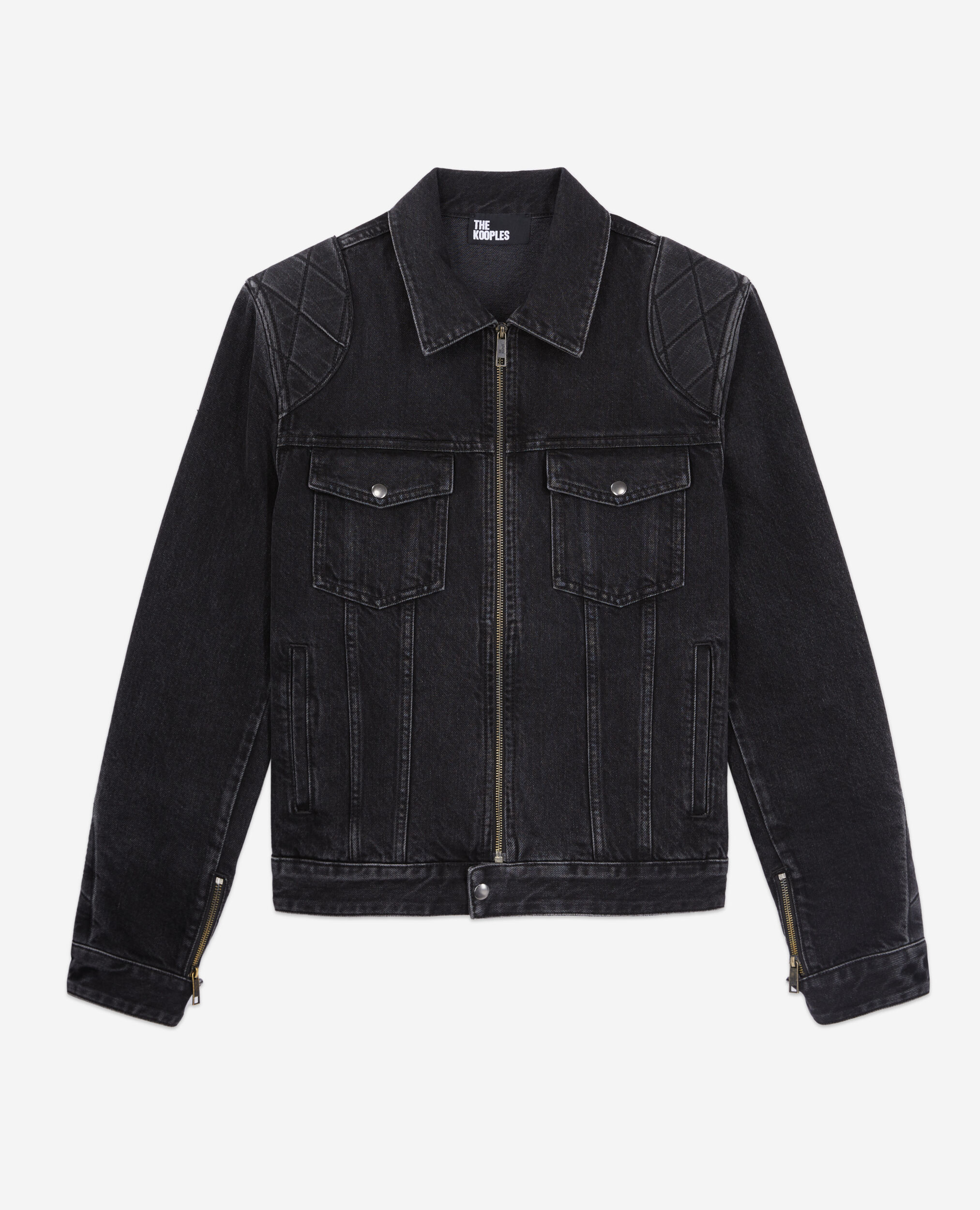 The kooples sales black denim jacket