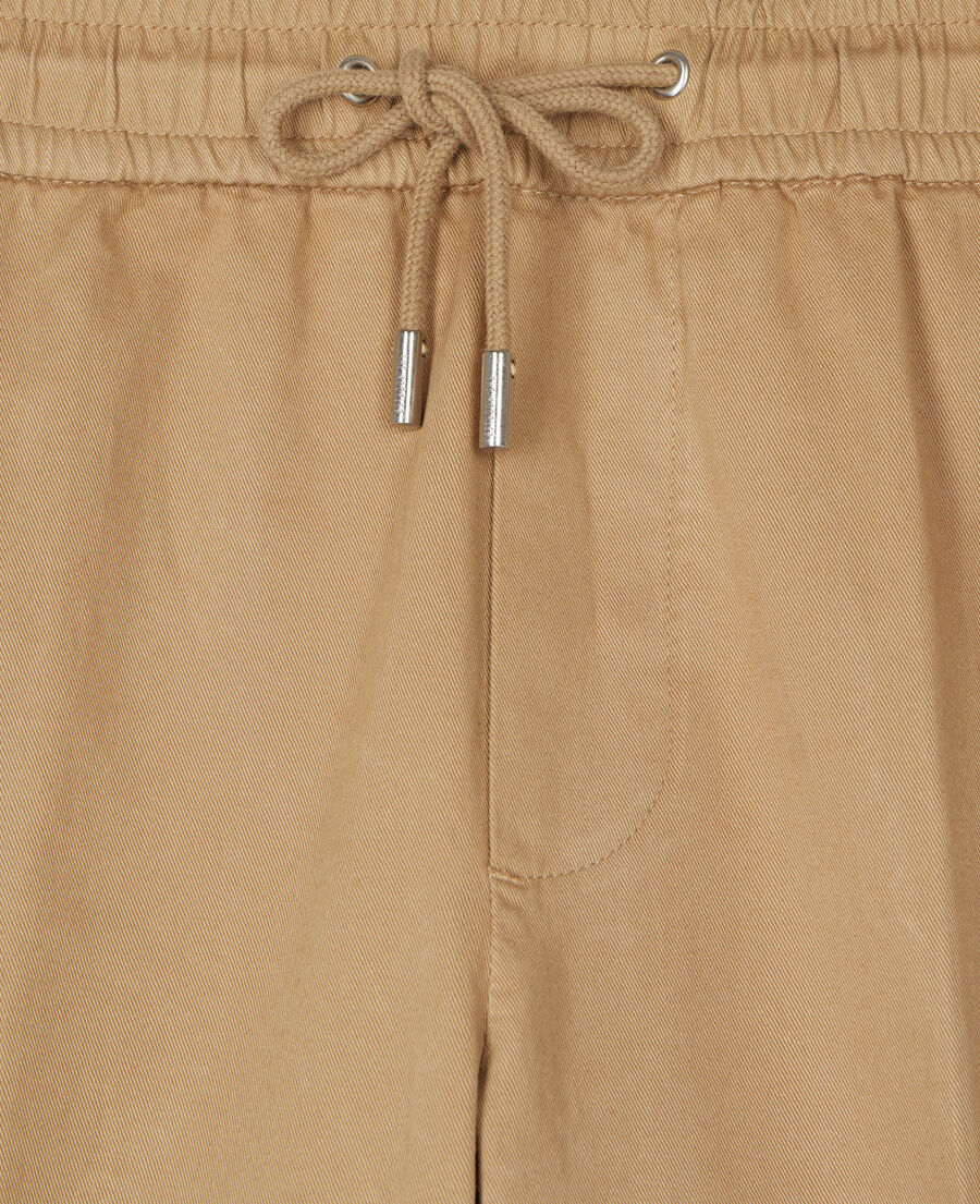 pantalon camel en coton