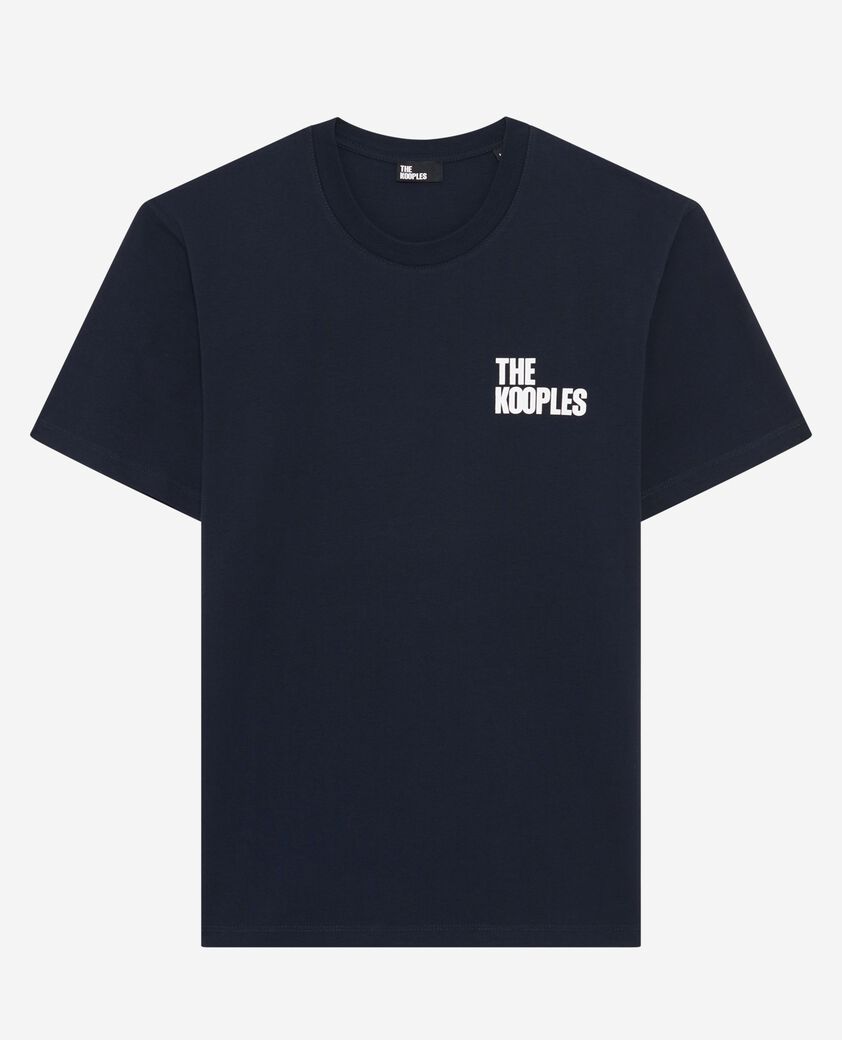 The Kooples MEN NAVY navy blue logo t-shirt
