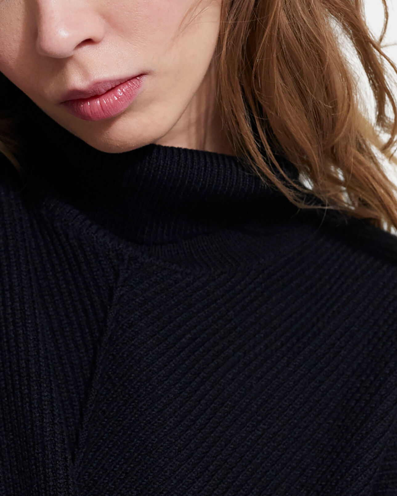 The Kooples WOMEN BLACK black wool sweater