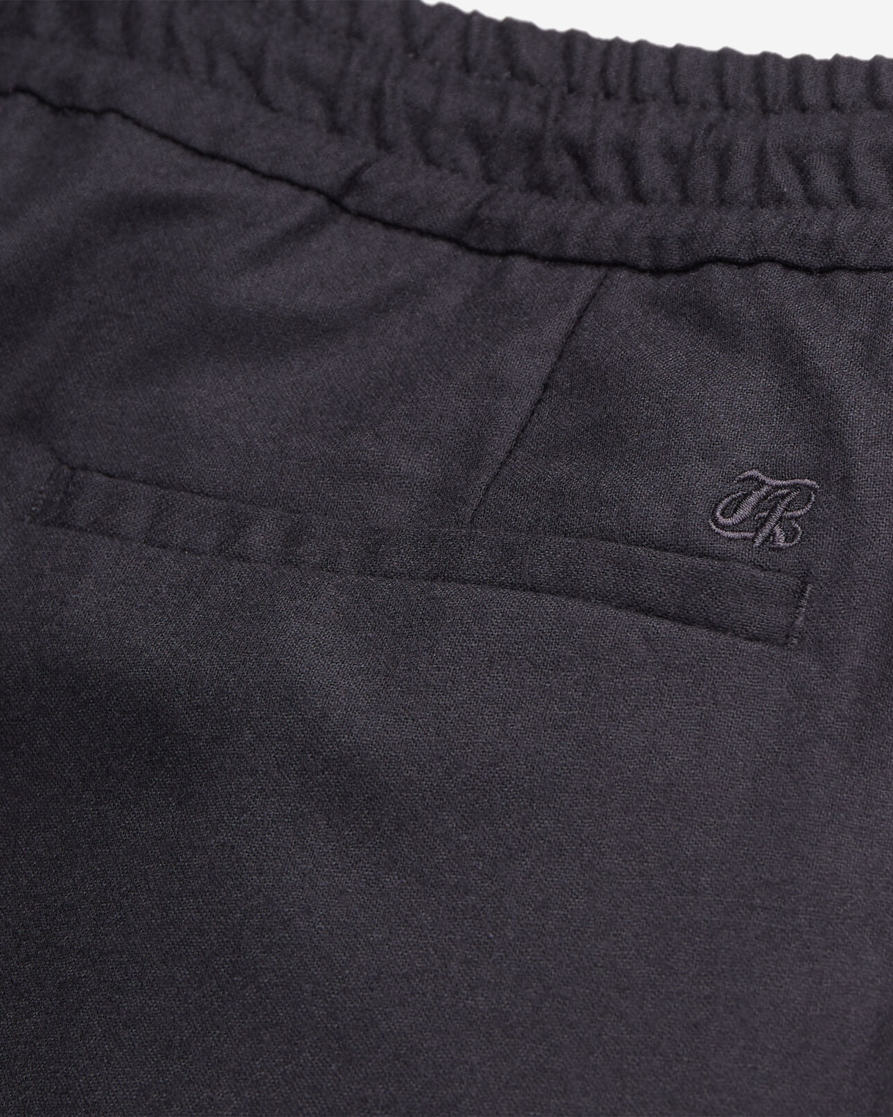 The Kooples MEN BLACK black flannel trousers