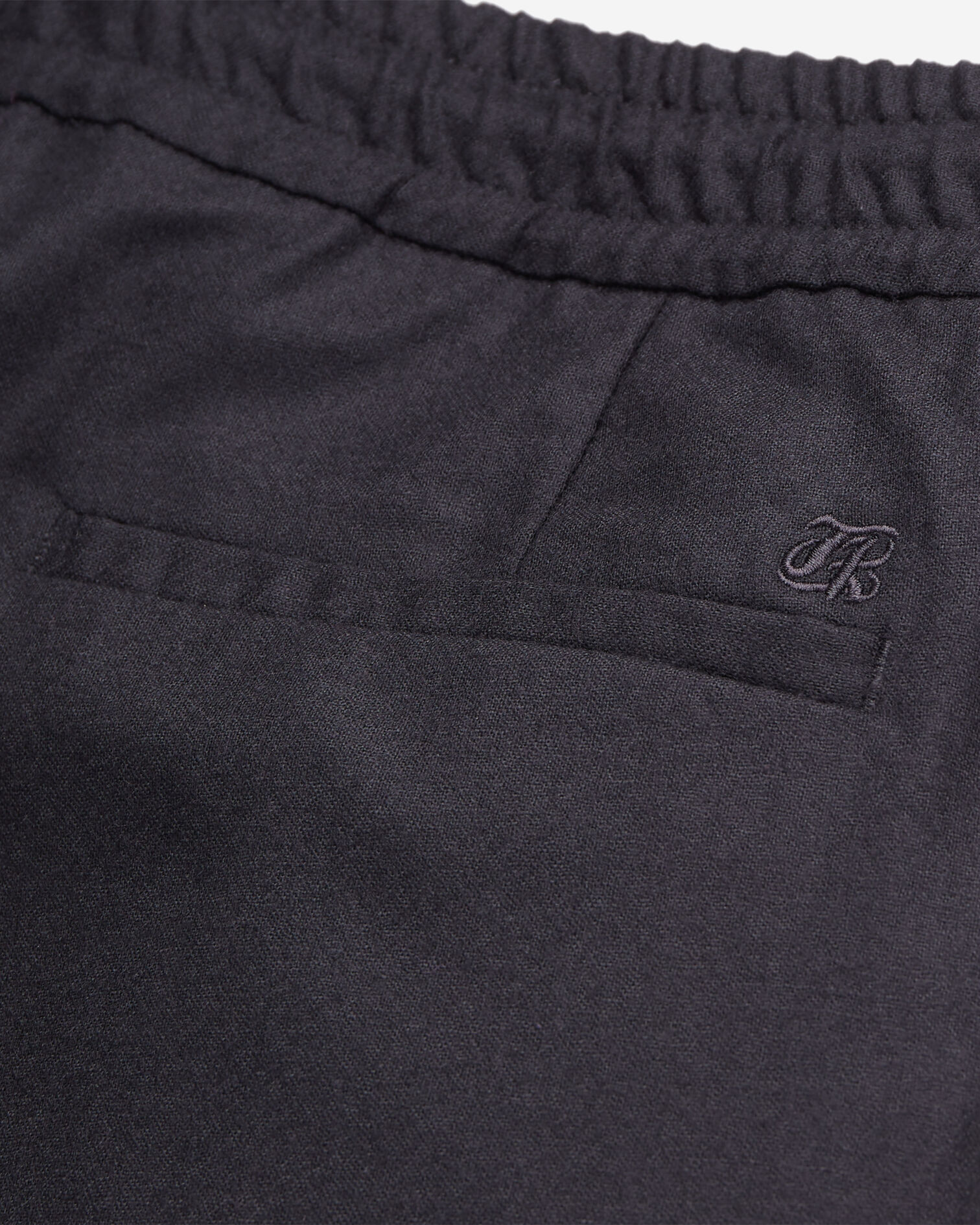 Black flannel trousers, BLACK, hi-res image number null