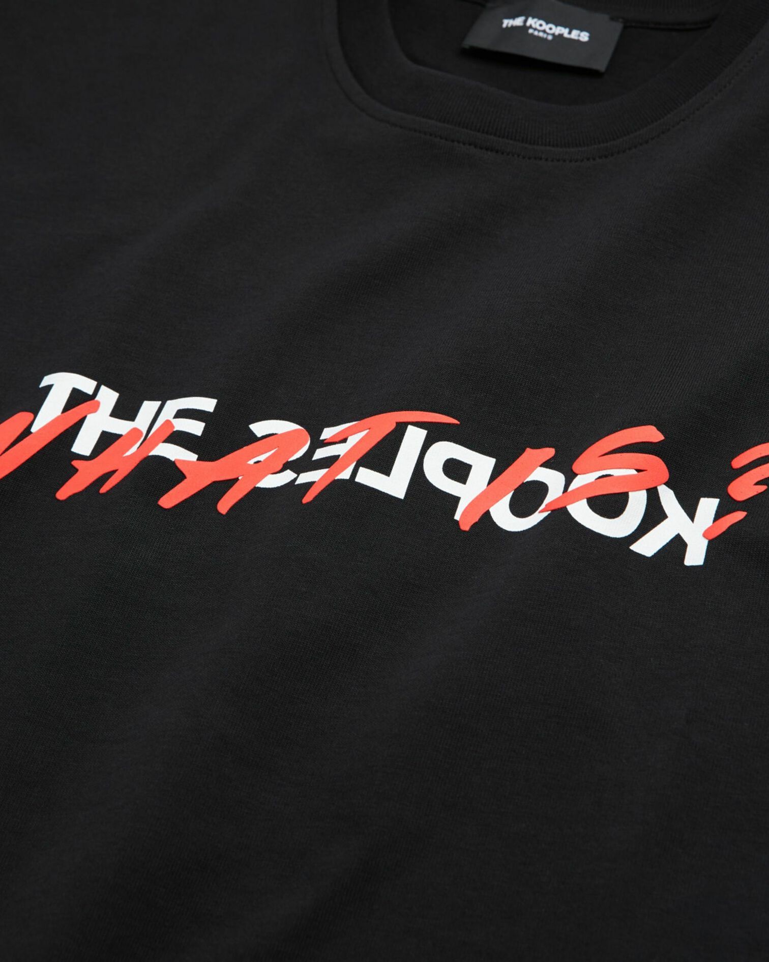 Black What is noir print T-shirt, BLACK, hi-res image number null