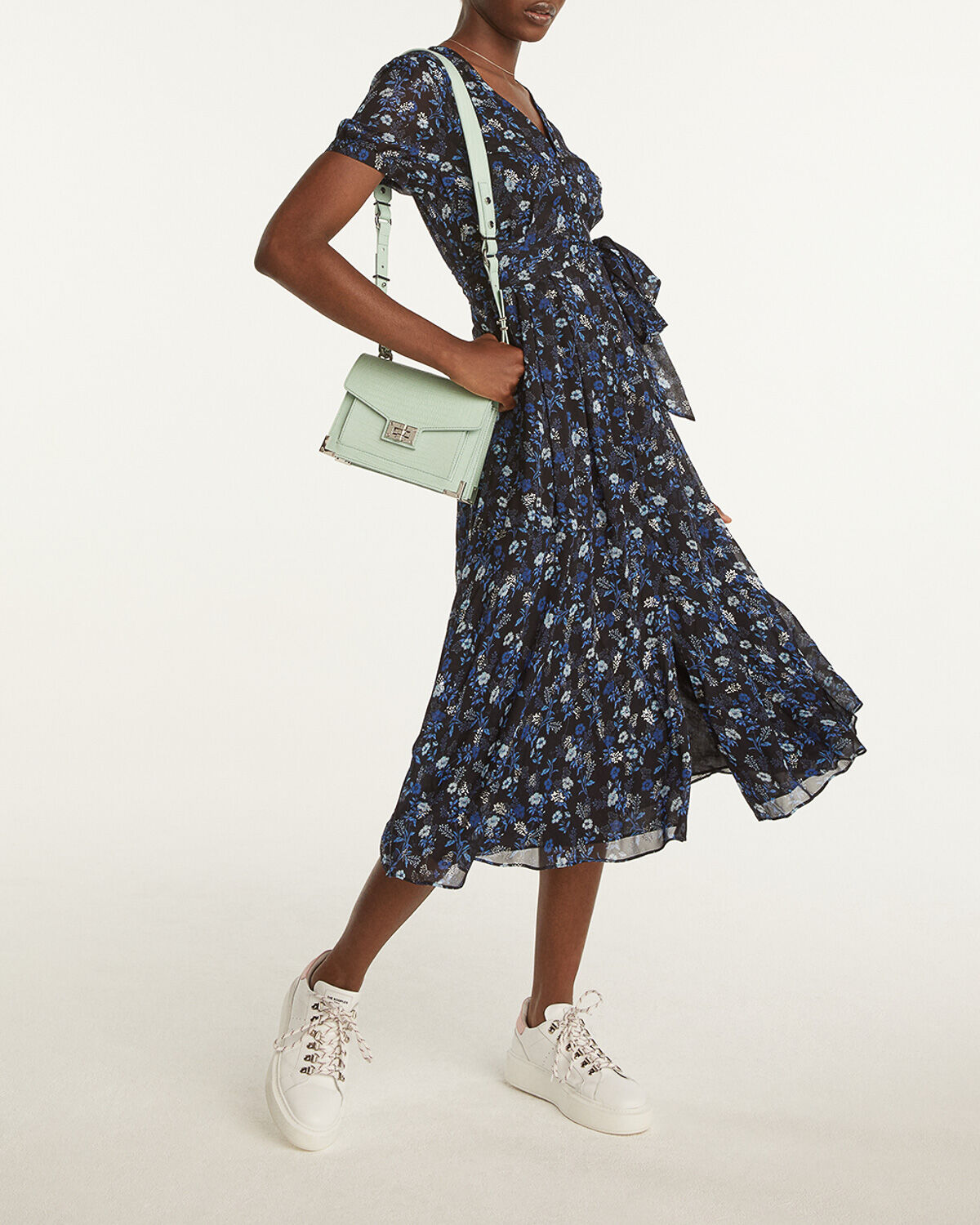 The kooples robe shop longue fleurie