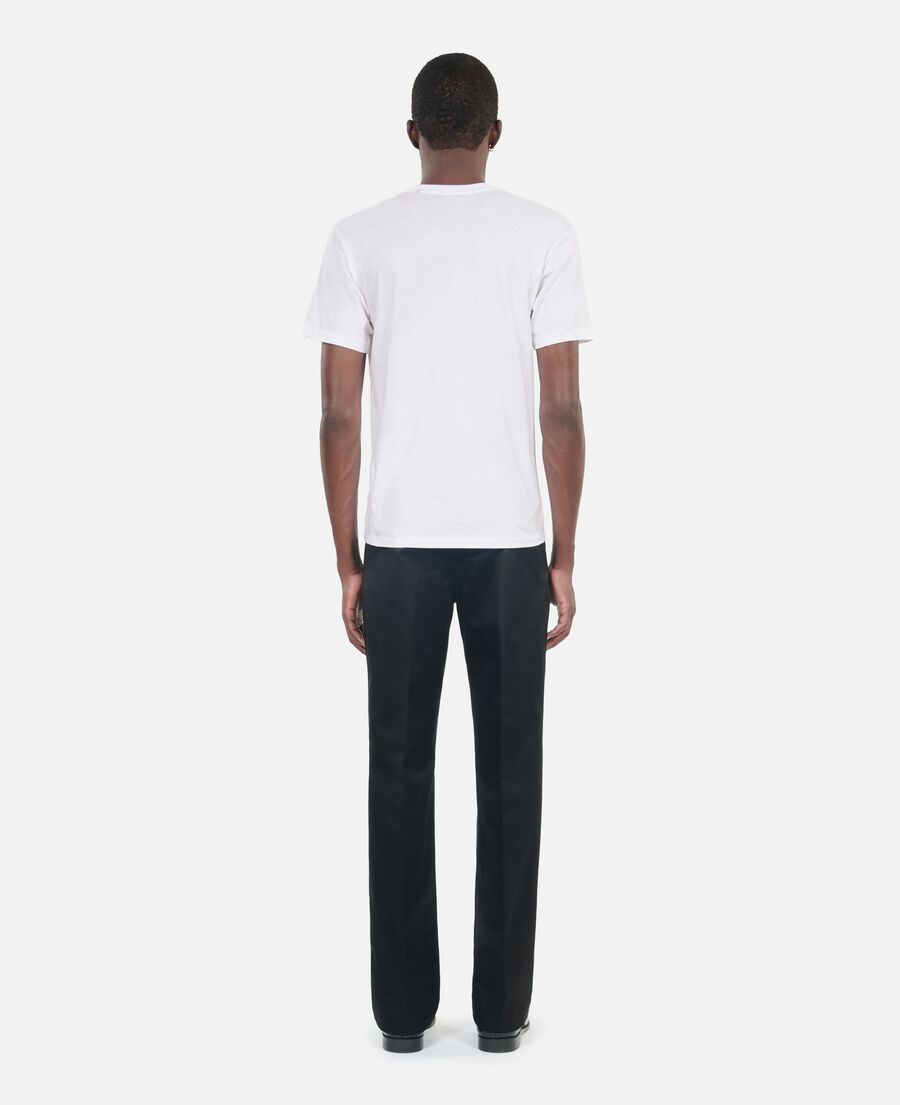 white logo t-shirt
