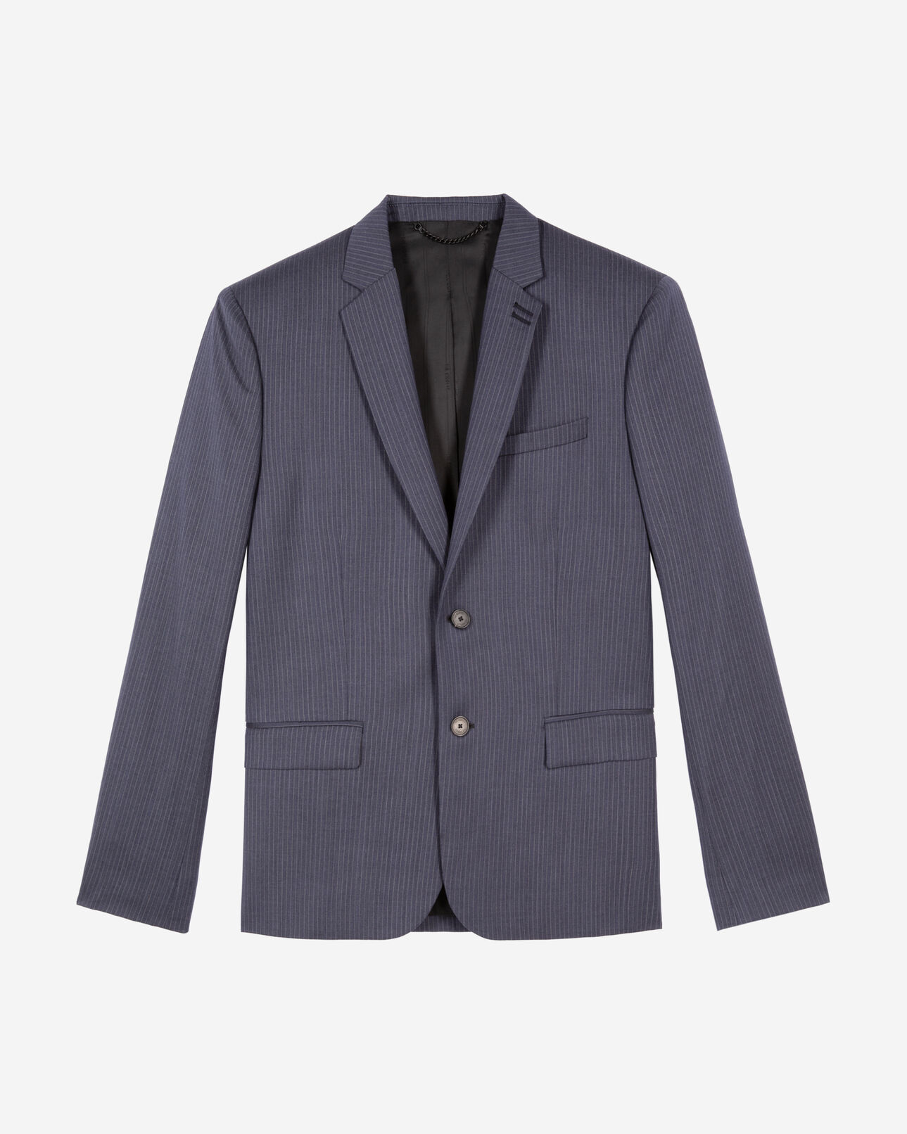 The Kooples MEN BLUE blue pinstripe suit jacket