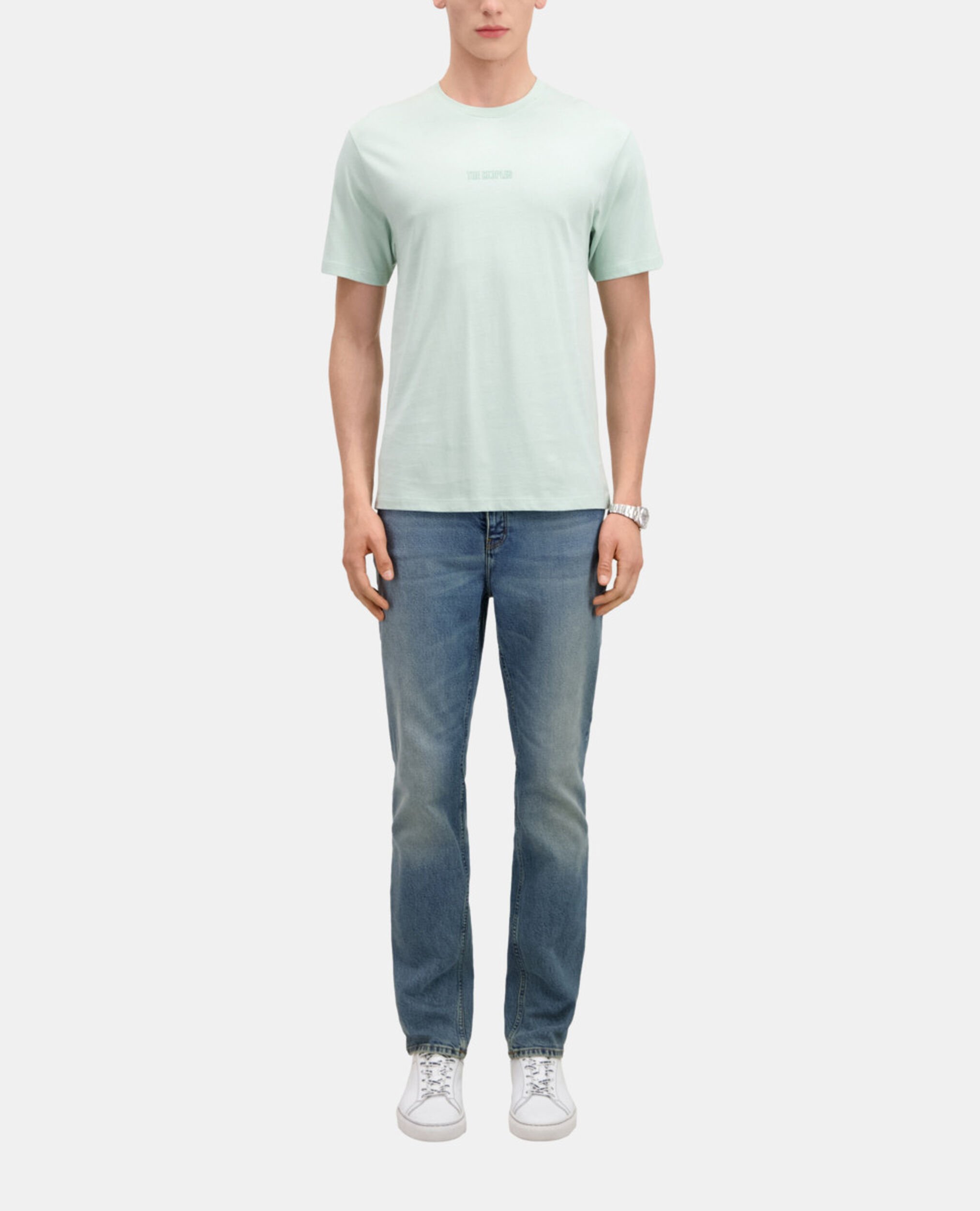 Men's green t-shirt with logo, OCEAN, hi-res image number null