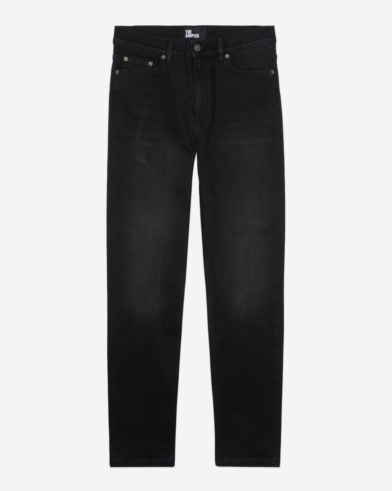 The Kooples FEMME BLACK WASHED jean slim noir