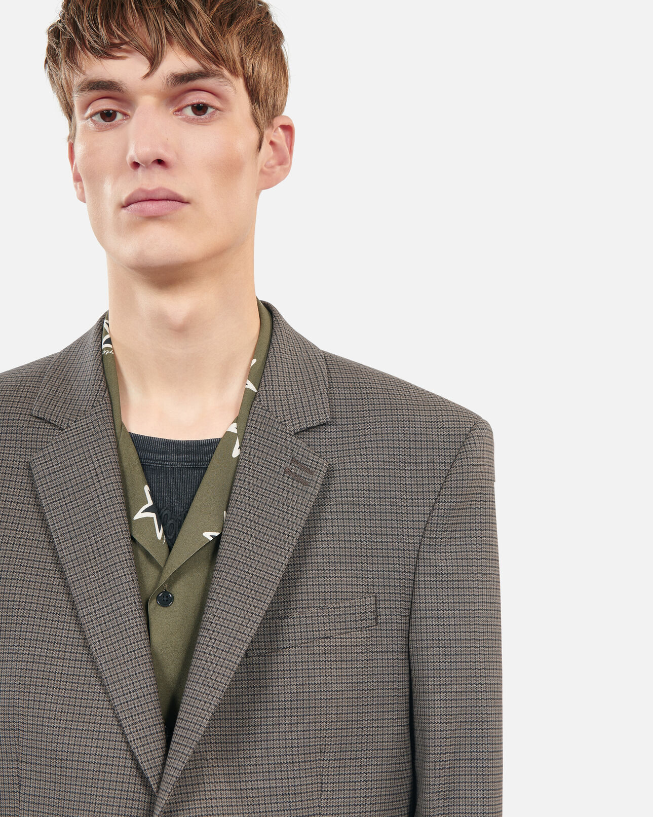 The Kooples MEN BROWN brown wool suit jacket