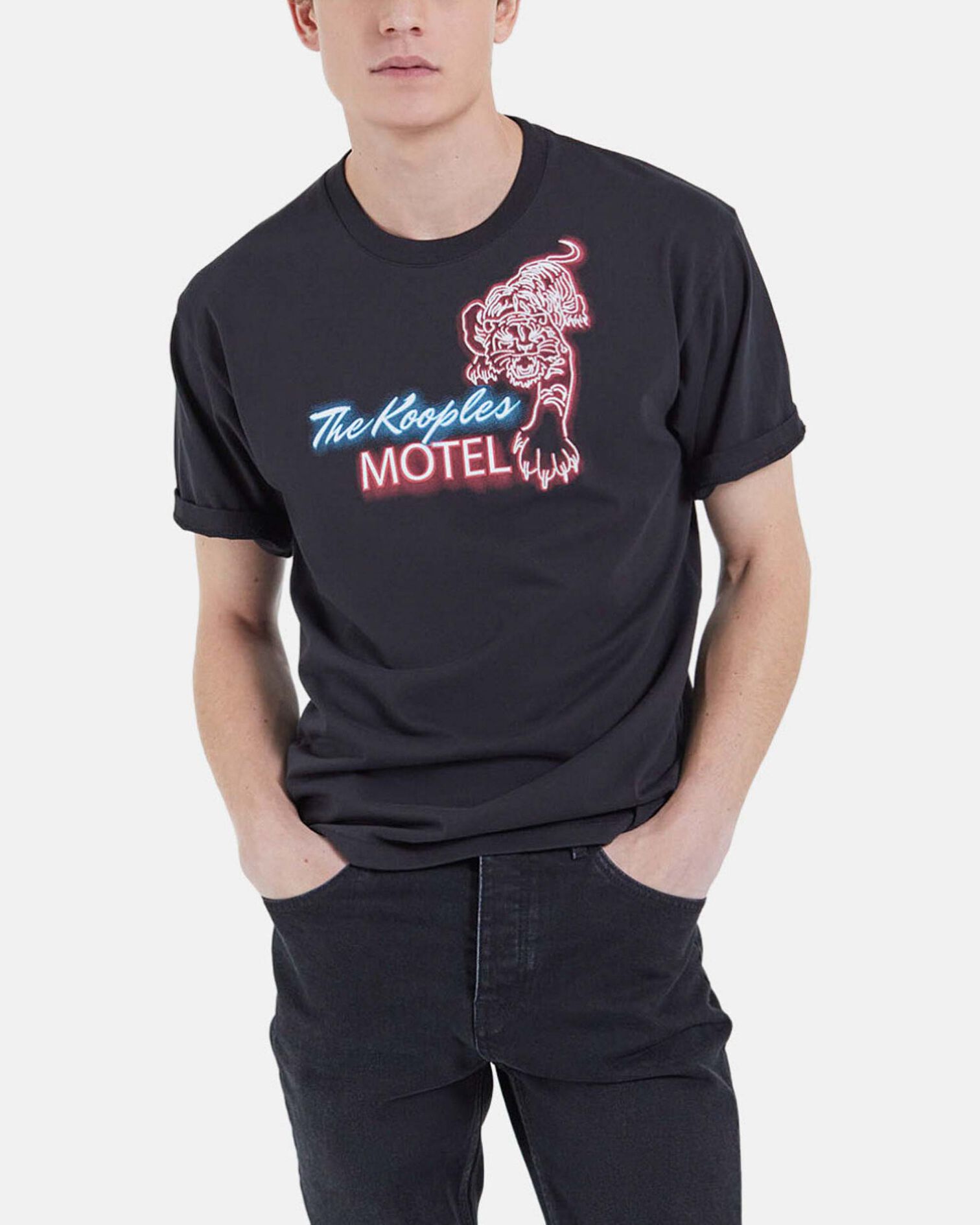 T-shirt The Kooples, BLACK, hi-res image number null